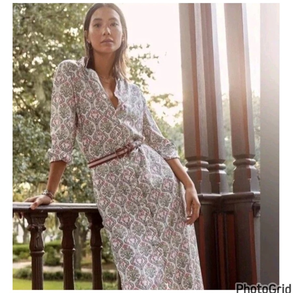 LOFT Floral Satin-Like Maxi Dress NWT